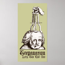 Trepanation Lets Evil Out Print