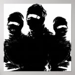 tres ninjas. posters