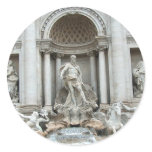 Trevi Fountain in Rome, Italy Round Sticker