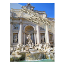 Trevi Fountain Rome Italy Post Card