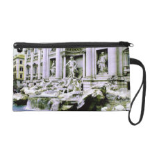 Trevi Fountain Wristlet Clutch