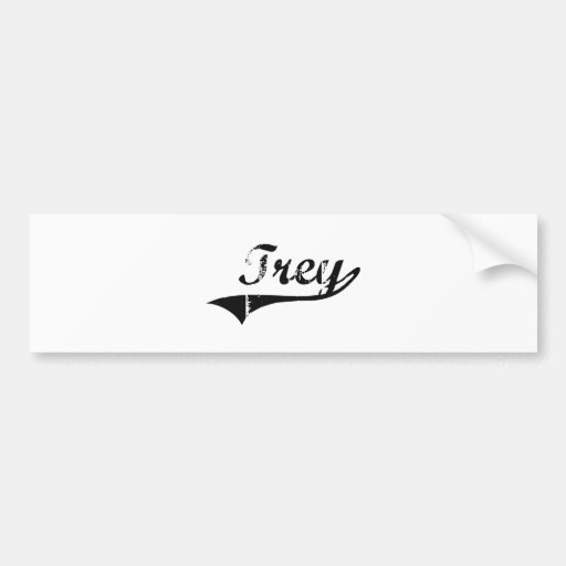Trey Classic Style Name Bumper Sticker