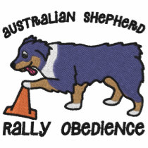 Tri Australian Shepherd Rally Obedience