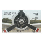 Tri Blade Warbird front Business Card Template
