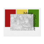 Tri-Colour Photo Template Postcard
