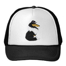Tri-colour Rough Collie Cartoon Hat
