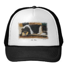 Tri-Colour Rough Collie Gifts Hats