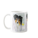 Tri Colour Sheltie Bath Coffee Mug