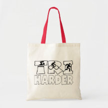 Tri Harder Canvas Bags