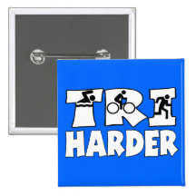 Tri Harder Pin