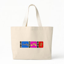 TRI Triathlon Swim Bike Run COLOR Bumper Design Bag