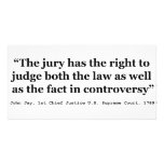 Trial Juries Quote by Justice John Jay 1789 photo cards