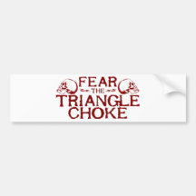 Triangle Choke Bumper Sticker