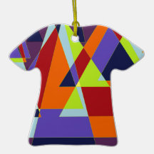 Triangle design. christmas tree ornaments