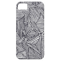 Triangle doodle iphone 5 cases.