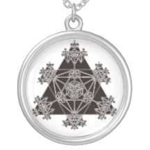Triangle Fractal: Abstract Art: Necklace