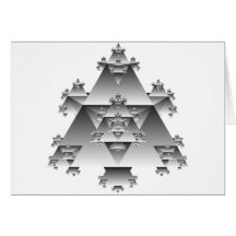 Triangle Fractal: Vector Art: Card