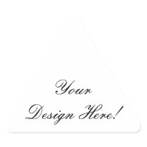 Triangle Shaped Wedding Favour Stickers