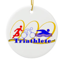 Triathlete CHRISTMAS ORNAMENT SWIM BIKE RUN