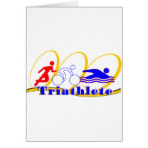 Triathlete - Run Bike Swim Greeting Cards