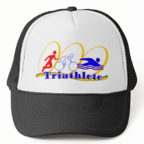 Triathlete - Run Bike Swim Mesh Hats