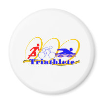 Triathlete - Run Bike Swim Fridge Magnets