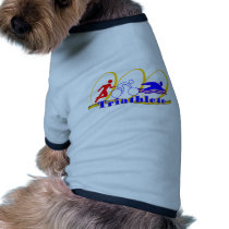 Triathlete SWIM RUN BIKE Dog T-shirt