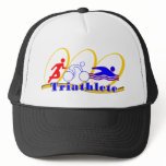 Triathlete SWIM RUN BIKE Trucker Hat