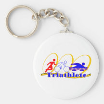 Triathlete SWIM RUN BIKE Key Chains