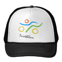 Triathlon logo mesh hats