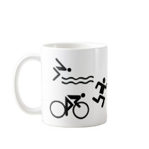 Triatholon - running swimming cycling coffee mugs