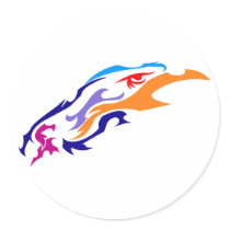 tribal Adler eagle Runder Sticker