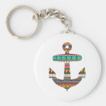 Tribal Anchor Keychains