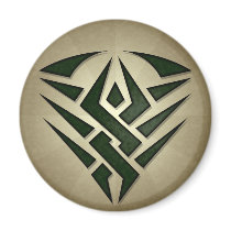 Tribal Badge Round Magnet
