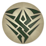 Tribal Badge Round Sticker