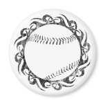 tribal baseball refrigerator magnet