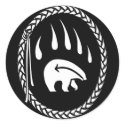 Tribal Bear Art Stickers First Nations Bear Gifts