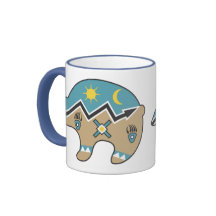 Tribal  Bear Design Coffee Mug