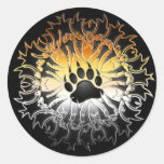 Tribal Bear Pride Paw Sticker