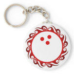 tribal bowling keychain