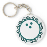 tribal bowling keychain