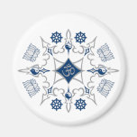 Tribal Buddhist Symbols Fridge Magnets