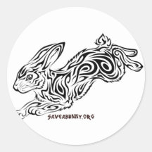Tribal Bunny Sticker
