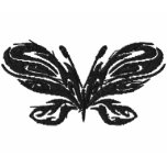 Tribal Butterfly Ladies Polo Shirt embroidered shirts
