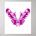 Tribal Butterfly Tattoo Design posters