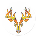 Tribal Deer (fire) stickers