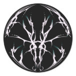 Tribal Deer Skull Tattoo Fantasy Digital stickers