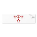 Tribal Demon Skeleton bumper stickers