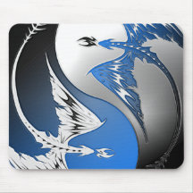 tribal dragon mouse pad