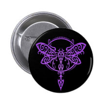 Tribal Dragonfly, Purple and Black Pins